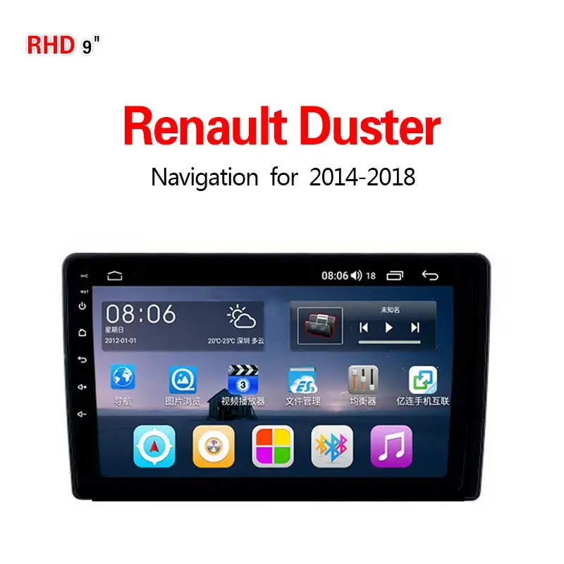 4G8core4G64G Lionet gps-навигация для автомобиля Renault Duster- 9 дюймов RR1006X - Размер экрана, дюймов: 4G8core4G64G