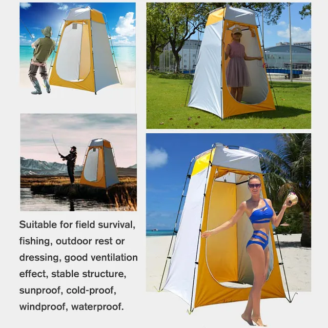 Portable privacy shower toilet camping open up tent camouflage anti uv function outdoor dressing tent photography tent