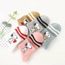 Ins/стильный комплект женских носков с забавным животным узором, 5 пар носков, хлопковые дышащие женские Носки с рисунком, Harajuku happy Sox