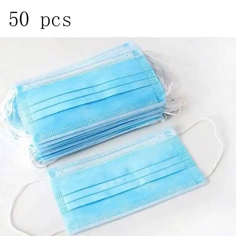 

50pcs high quality 4 layers Activated bamboo carbon prevent Anti virus formaldehyde bad smell Bacteria proof face mouth mask