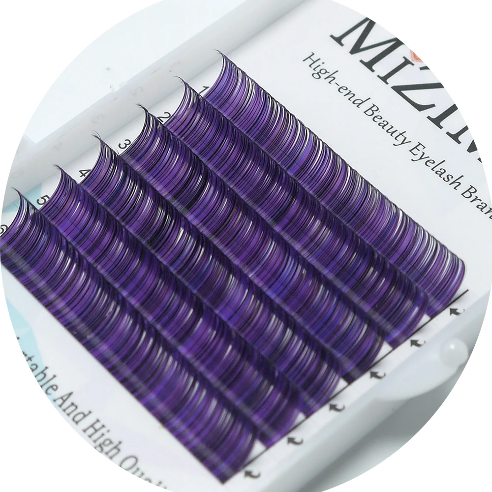 MIZIMO Neue multi-farbe gemischpfropfen falsche wimpern regenbogen farbe verlängerung | Красота и здоровье