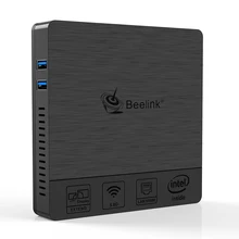 Beelink BT4 4-ядерный процессор Intel Atom, мини-ПК на базе Windows10, 1000 м, lan, Двойной Wi-Fi, HD VGA дисплей, офисный компьютер, мини-ПК win10