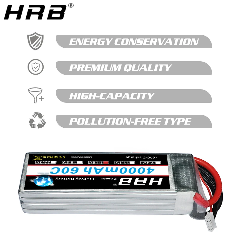 HRB 14,8 V 4000mah Lipo батарея 4S XT60 Deans T XT90 EC5 TRX 60C для Team Energy 1/8 1/10 Автомобили Самолеты Грузовик Лодка RC запчасти AKKU