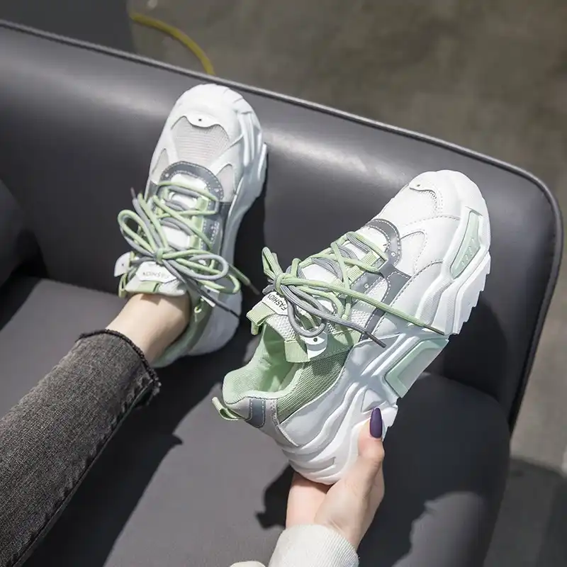 春 夏の韓国語バージョンの新流行の靴通気性のカラーマッチングプラットフォームカジュアルスポーツシューズ女性厚底靴 レディースヴァルカナイズシューズ Aliexpress 春 夏の韓国語バージョンの新流行の靴通気性のカラーマッチングプラットフォームカジュアルスポーツシューズ女性厚底靴 レディースヴァルカナイズシューズ Aliexpress