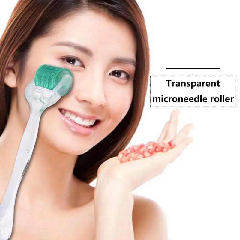 

192 Needles Micro Needles Roller Titanium Microneedle Machine Transparent Practical and Durable Good Results for Skin Care Tool