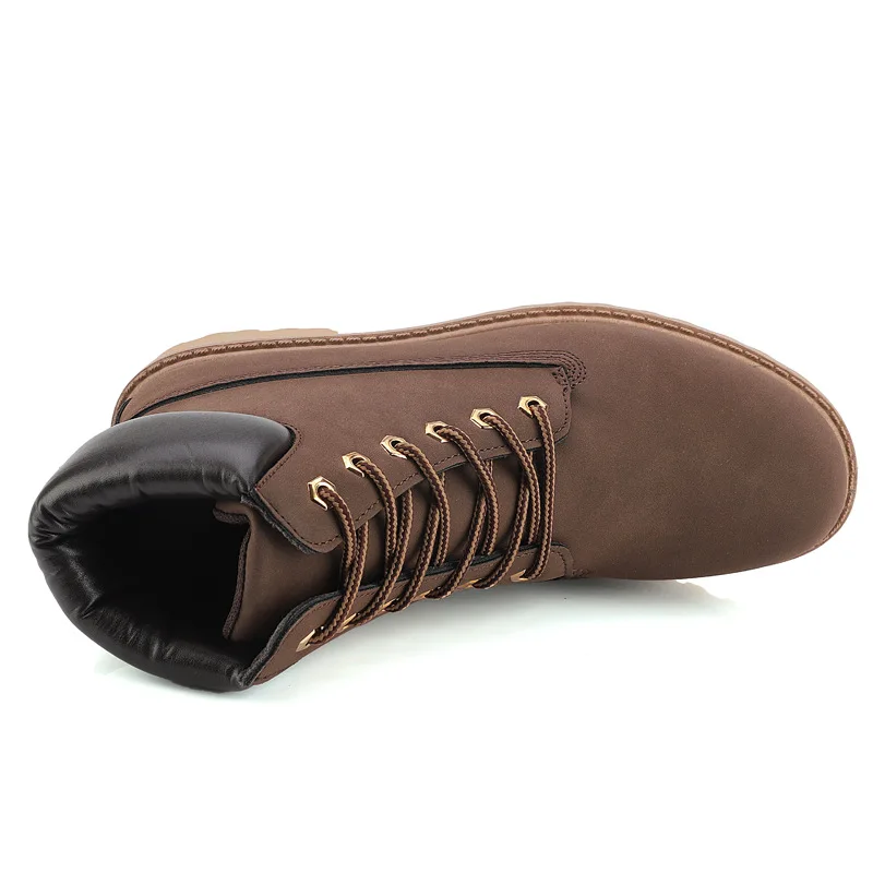 koovan men boots 2021 new Martin boots PU leather men's shoes high top more leisure autumn boots wholesale