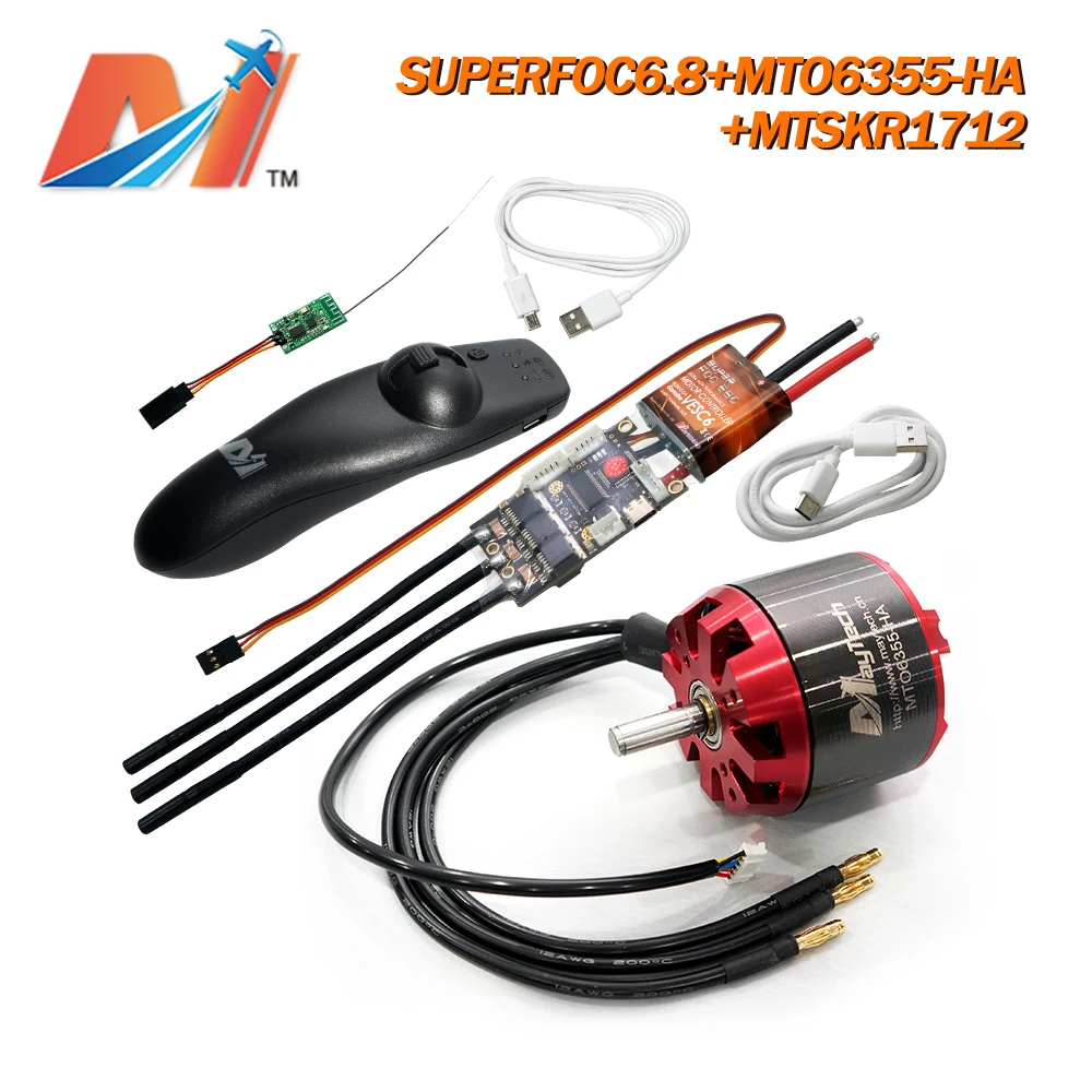 Maytech DIY electric skateboard longboard kit SUPERFOC6.8 based on VESC6 and 6355 6365 brushless motor MTSKR1712 remote | Электроника