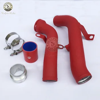 

urbo Discharge Pipe Conversion Boost Pipe Kit Fits For V.W Golf MK5/MK6/GT.I /Scirocco for Audi TT/A3 2.0TSI RED