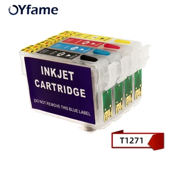 

OYfame T1271 27XL Refillable Ink Cartridge with ARC ChipFor Epson Workforce 60 545 645 840 845 WF-3520 7510 7520 Printer T1271
