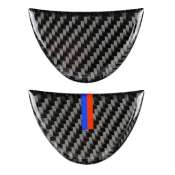 

Carbon Fiber Steering Wheel Simple Durable and Practical Chassis Sticker Cover Trim for Mini Cooper Countryman F60 94X94X3mm