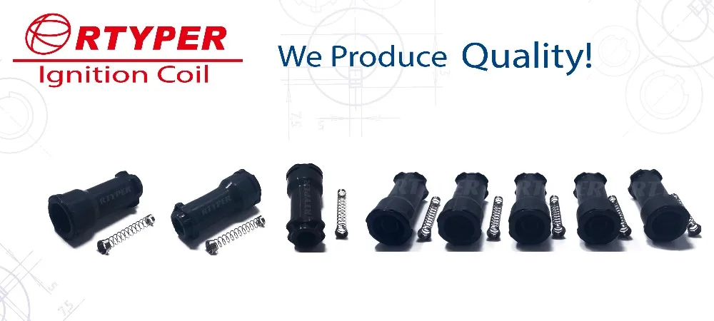 4 PCS Ignition Coil 27301-3E100 Rubber Boot With Spring R26082 For Winda Hyundai Optima Elantra Saloon Grand Carnival Santa Fe Sonata