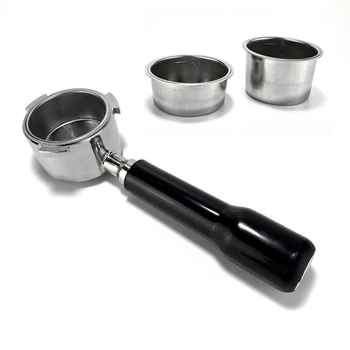 

Espresso Portafilter 51mm for Delonghi EC685 EC680 Coffee Bottomless Portafilter with 51mm 2 Styles Coffee Powder Bowl