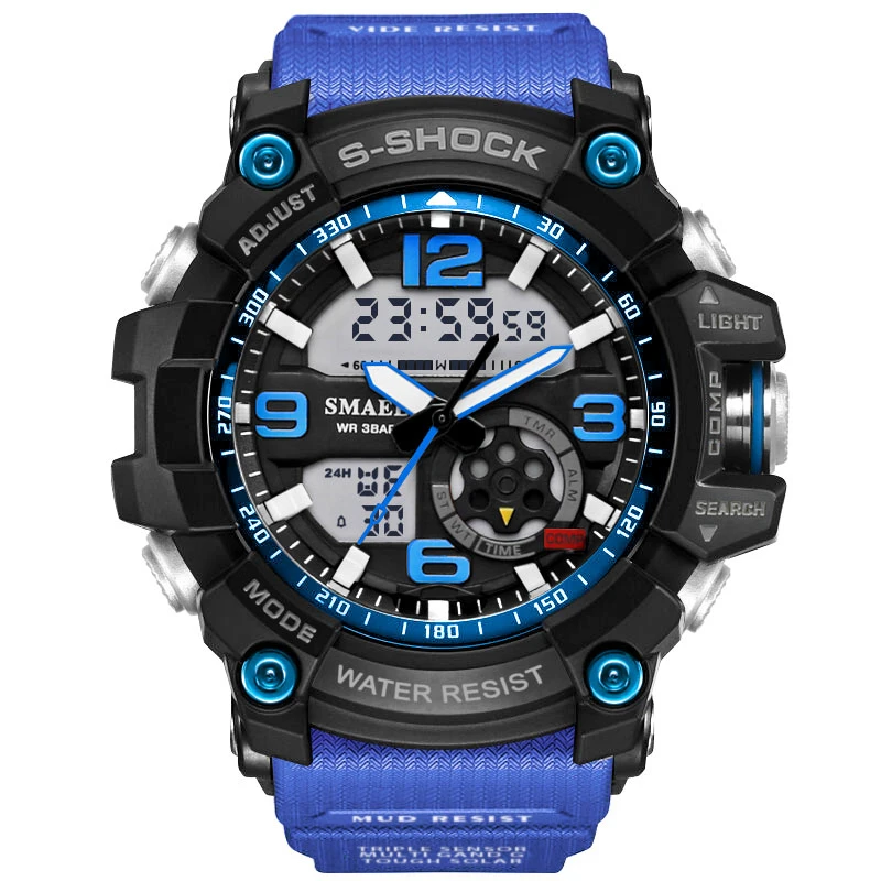 

New Men Sports Watches S Shock Big Dial Sport Watches For Men Luxury Top Brand LED Digital Military Waterproof Wrist Watches