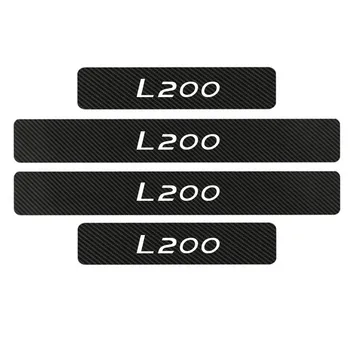 

Car Door Sill Sticker For Mitsubishi L200 Anti Scratch Welcome Pedal Protection Stickers Car Accessories Interior Car-Styling