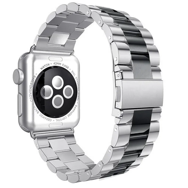 Нержавеющая сталь ремешок для наручных часов Apple Watch 4 полосы 44 мм 40 мм металлический браслет сменный Ремешок Браслет для наручных часов iwatch серии 1/2/3 38 мм 42 мм