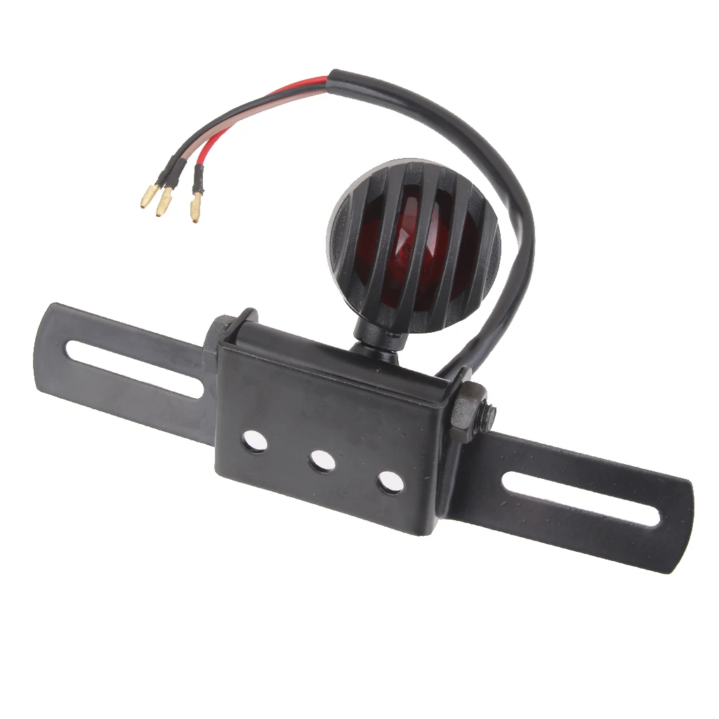 Motorcycle Red LED Rear Tail Brake Stop Light Indicator Bracket Universal 