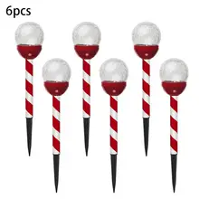 Светильник на солнечной батарее, лампа для рождественской лужайки, водонепроницаемая стеклянная лампа для наружного двора, украшения фестиваля