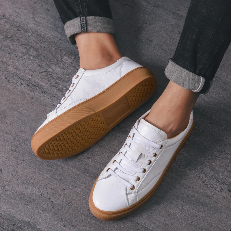 Sapatos masculinos de couro genuíno 2021 outono
