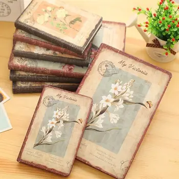 

MINKYS Vintage Floral Flower Diary Notebook and Journals Bullet Daliy Weekly Monthly Planner Birthday Gift School Stationery