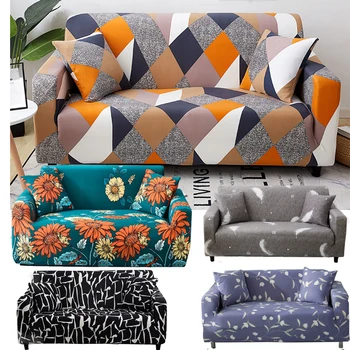 

Single/Two/Three/Four seats Stretch Slipcovers Sectional Elastic Stretch Sofa Cover for Living Room Couch Cover Armchair Cover