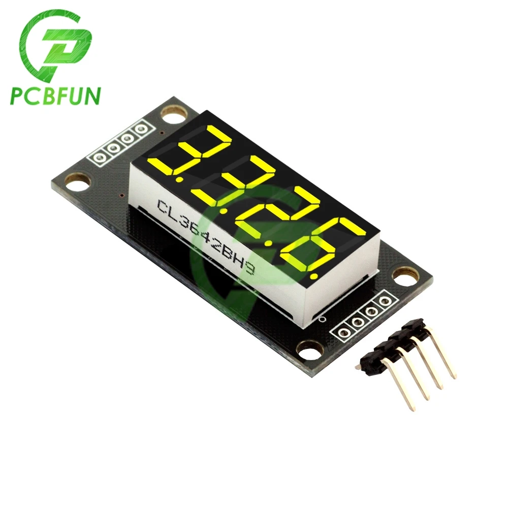 0.36 inch 4 Digit 7 Segments Digital Tube TM1637 Display Module White Blue Green Yellow Red Led Display Module Board for Arduino display module led display