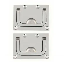 Новые аксессуары для 2 Шт Лодка тяги люк задвижка кольцо ручная, для промывания крепление из нержавеющей стали 76x56 м