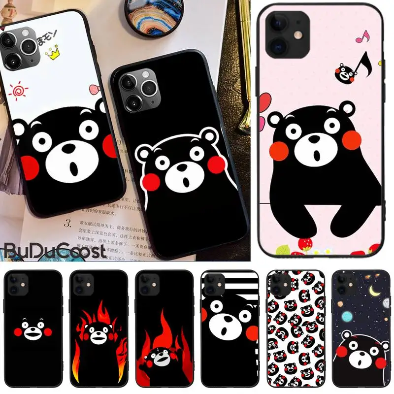 Японский чехол для телефона Jomy Kumamon iphone 12 pro max 11 XS MAX 8 7 6 6S Plus X 5S SE 2020 XR | Мобильные