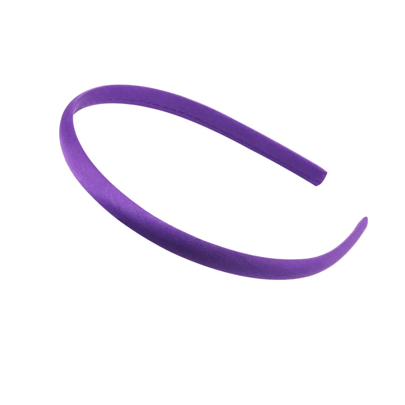 Purple 26 цветов, 15 мм, яркие Сатиновые повязки для волос из смолы для женщин и девочек, эластичные однотонные Сатиновые повязки для волос, повязка на голову "сделай сам", обруч для волос - Цвет: Purple