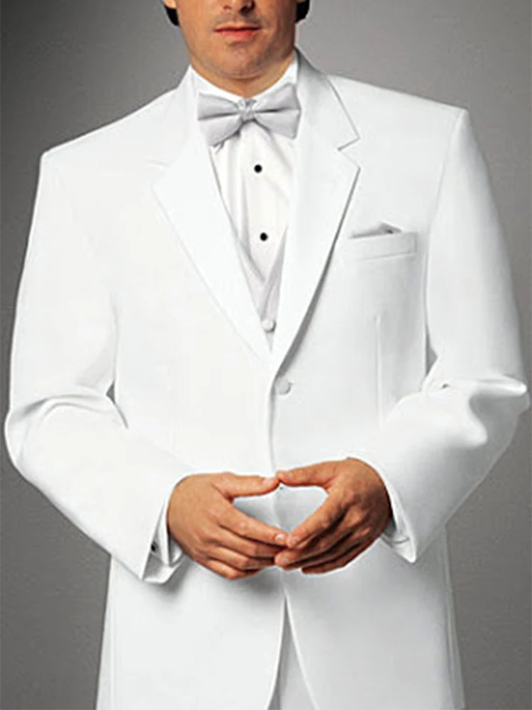 CUSTOM MADE WHITE WEDDING TUXEDOS FOR 