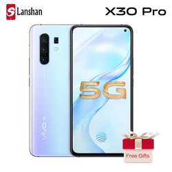 Оригинальный мобильный телефон vivo X30 Pro, мобильный телефон с функцией быстрой зарядки, 6,44 дюйма, 8 ГБ, 128 ГБ, 60x, Zoom, NFC, 44 Вт, Exynos 980, на базе Android 9