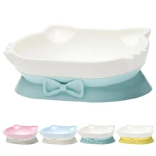 Creative 2 In 1 Pet Food Bowls Multifunction Creative Cat Face Decor Pet Water Food Bowl For Cat Dog Pet Feeding Supplies