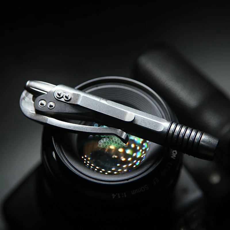 EDC из титанового сплава, тактическая ручка для самозащиты и выживания с многофункциональными инструментами для повседневного использования
