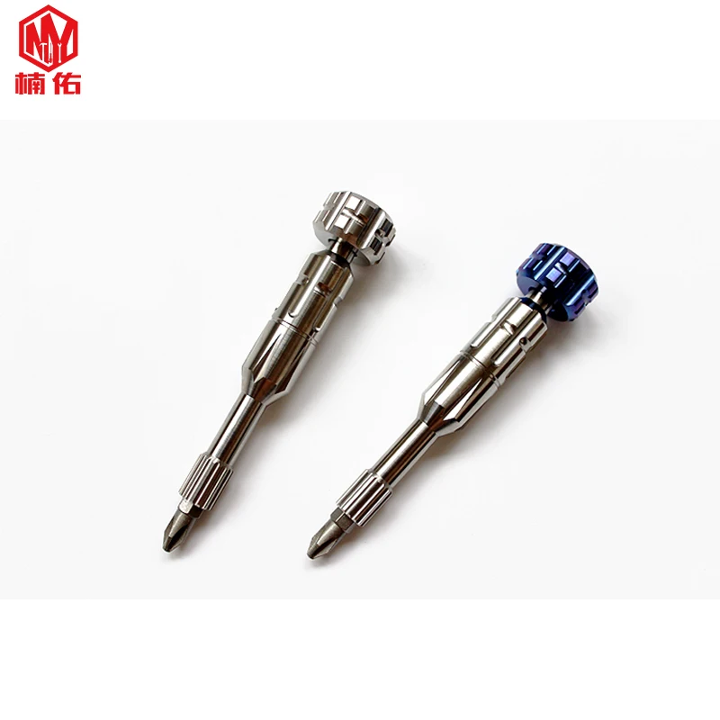  1PC Titanium EDC Cross Screwdriver Disassembly Gadget Phillips Screwdriver Bit Portable Riding Equi