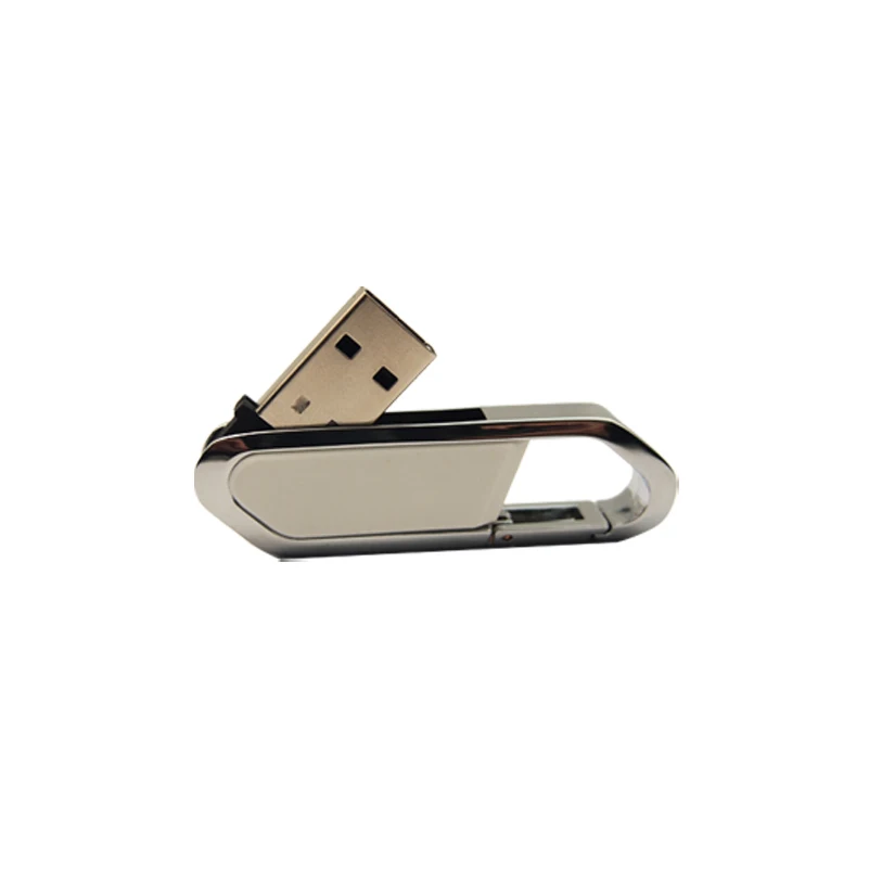 Мини-металлический USB флеш-накопитель, USB 2,0, портативный спортивный дорожный накопитель, карабин, Пользовательский логотип USB, 4 ГБ, 8 ГБ, 32 ГБ, 64 ГБ