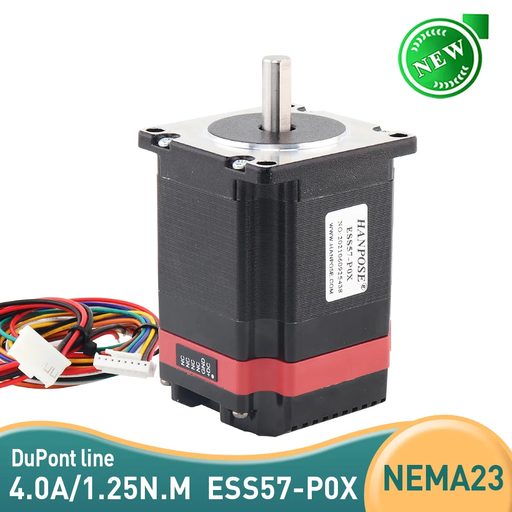 

1PCS ESS57-P0X H56MM 4.0A 1.25N.M Drive Servo Motor Integrated Machine Nema23 Stepper Motor 4-Lead 57 Series Motor 3D Printer