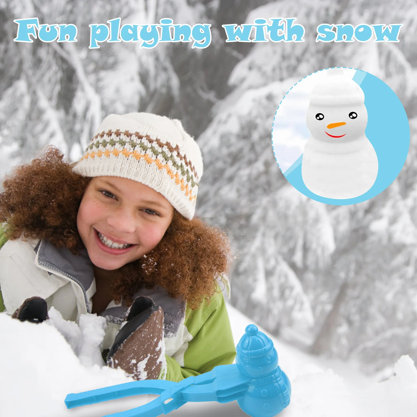 Outdoor Snow Toys Kids, Duck Shape Snow Ball Maker