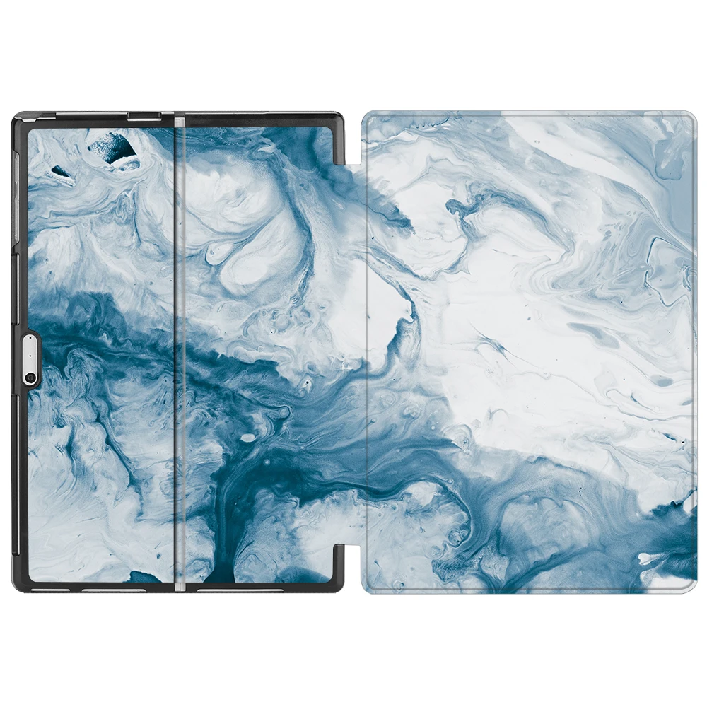 MTT мрамор из искусственной кожи чехол для microsoft Surface Pro 4 5 6 12,3 дюймов Funda Fold откидная подставка защитный чехол+ сумка для планшета - Цвет: MCS08