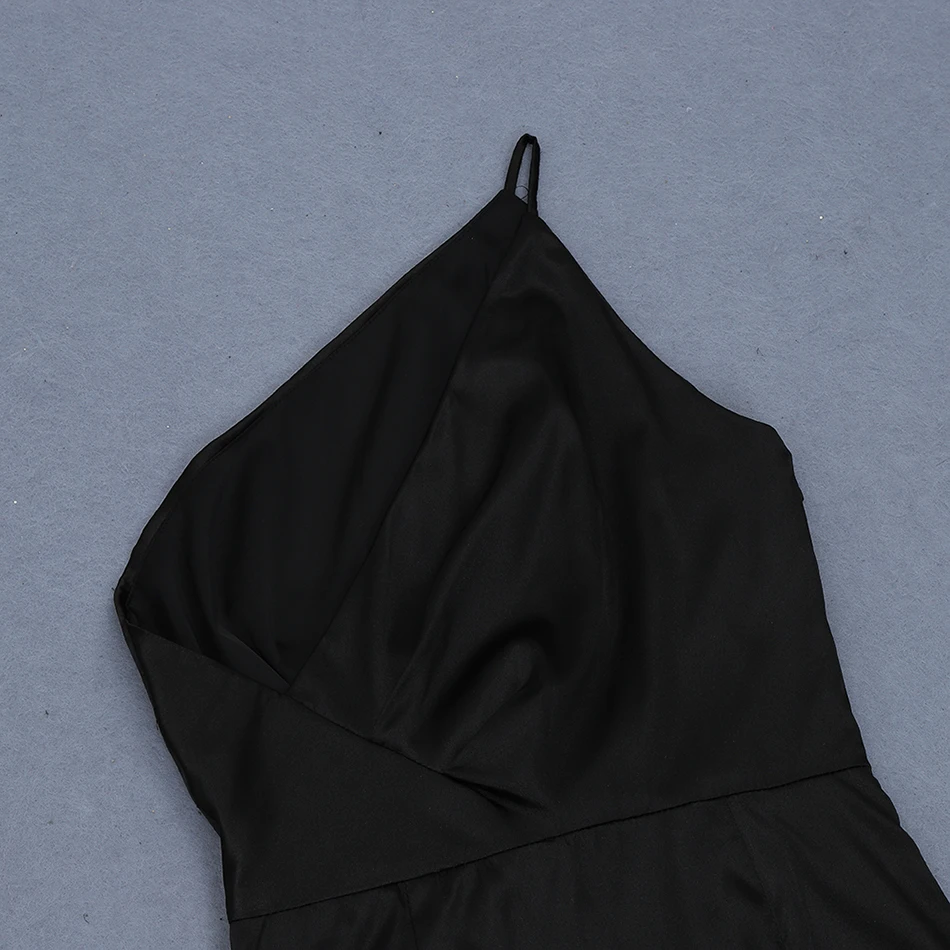 Асимметричное женское платье на одно плечо, без рукавов, с драпировкой по бокам, облегающее платье, женское красное, черное, вечерние, сексуальное платье Vestidos