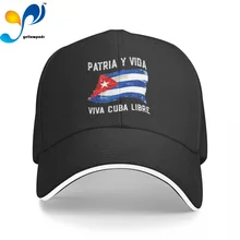 Patria Y Vida - Viva Cuba Libre Trucker Cap Snapback Hat for Men Baseball Valve Mens Hats Caps for Logo
