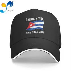 Patria Y Vida - Viva Cuba Libre Trucker Cap Snapback Hat for Men Baseball Valve Mens Hats Caps for Logo