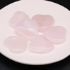 1PC Rose Quartz Natural Loose Beads Ornaments Love Heart Shape Polished Stone Reiki Healing Crystal DIY Gift Decoration Minerals 3