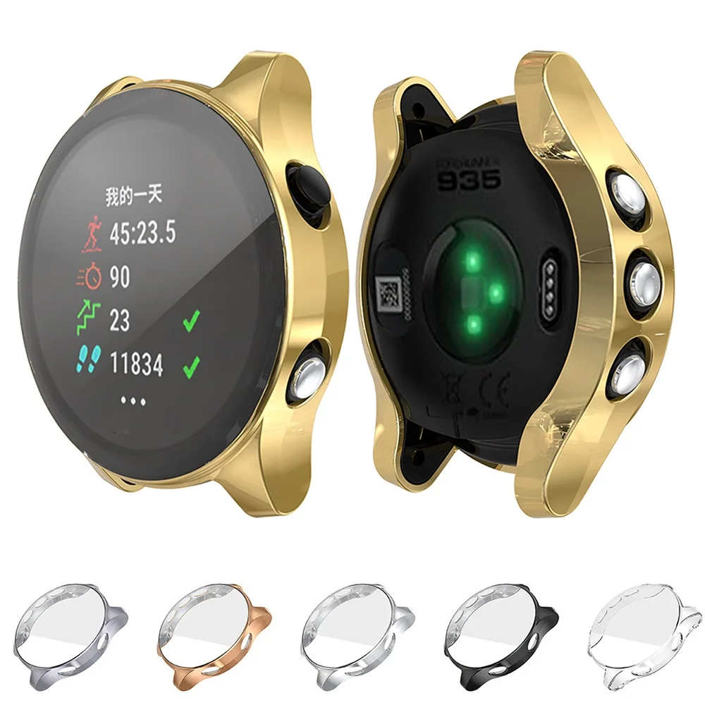 

1Pcs Ultra-Slim Clear TPU Plating Protector Case Cover For Garmin Forerunner 945 / 935 Smart Watch Protective Shell Accessories