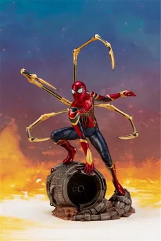 

[Funny] Avengers super hero spider-man Action Figure Toy Iron spider man PVC Collection Model home decorations kids child gift