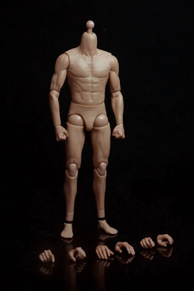 

1/6 Scale Handsome Muscle Man Body Figures For 12" Cloth Dressing In Stock GHS0730 For Collection