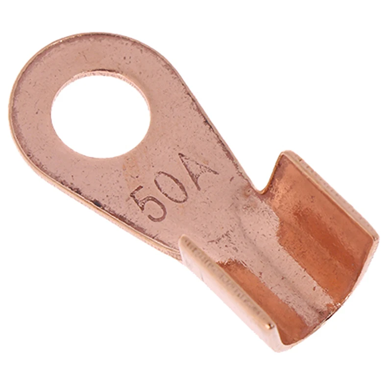70pcs Copper Battery Cable Connector Terminal Open Lugs Wire Terminals With Box For Easy Storage OT 10/20/30/40/50A