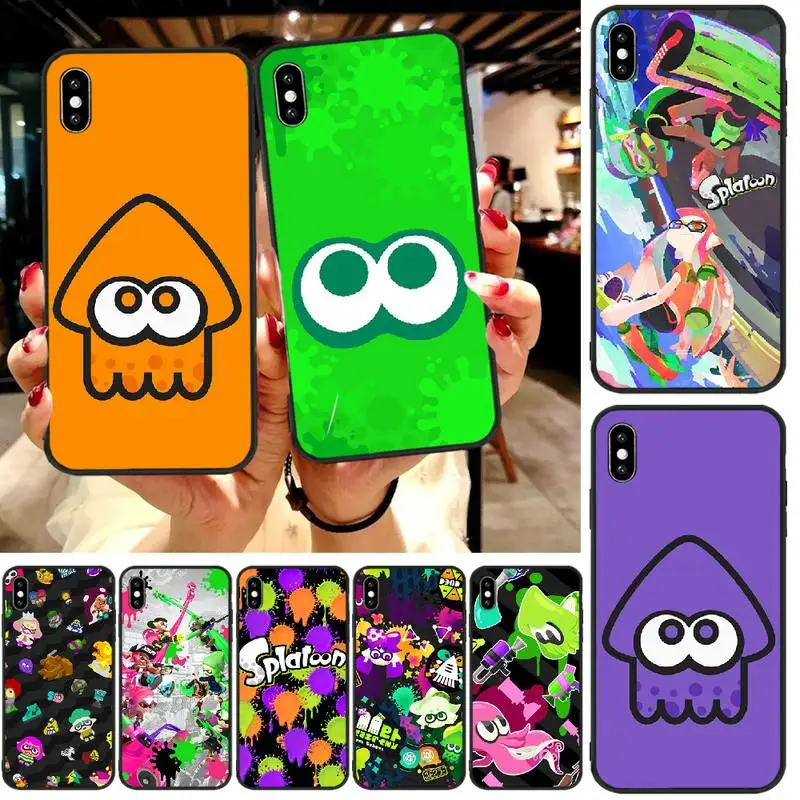 Мягкий силиконовый черный чехол для телефона ByLoving sploon iphone6 6s plus 7 8 X XR XS MAX 11 Pro Max |