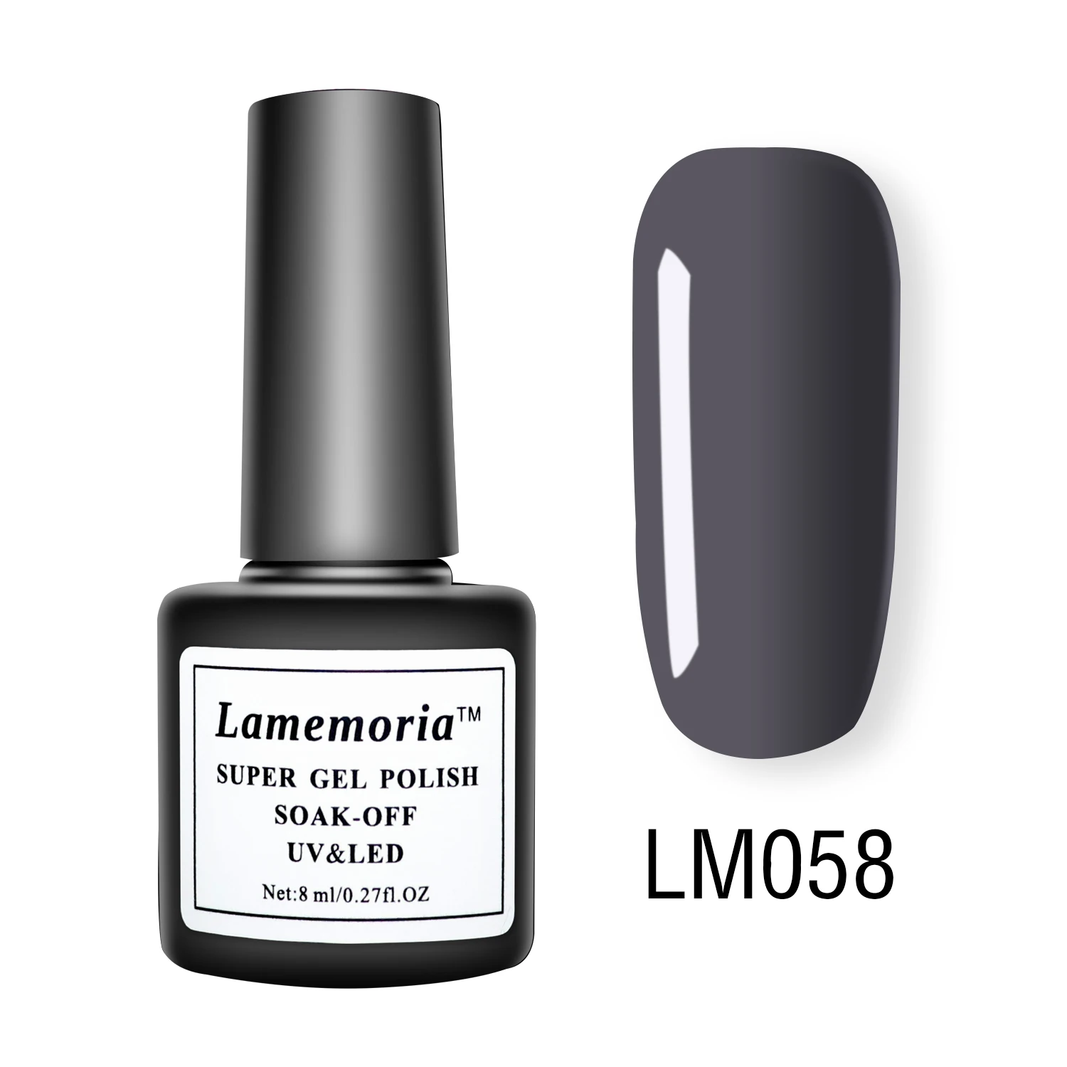LM058 Lamemoria 8 мл УФ-гель для ногтей чистый цвет красный синий гель лак профессиональный цветной лак замачиваемый лак для ногтей Матовый жидкий - Цвет: LM058