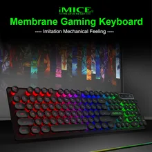 IMICE AK-800, 104 клавиш, RGB подсветка, механическая клавиатура, USB Проводная клавиатура, игровая силиконовая клавиатура для ноутбука, настольный компьютер# G2