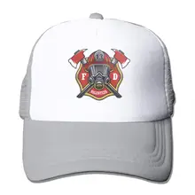 Пожарный унисекс Регулируемый Snapback ремень Дальнобойщик Шляпа сетка шляпа Солнцезащитная сетка Бейсбол CapBlack