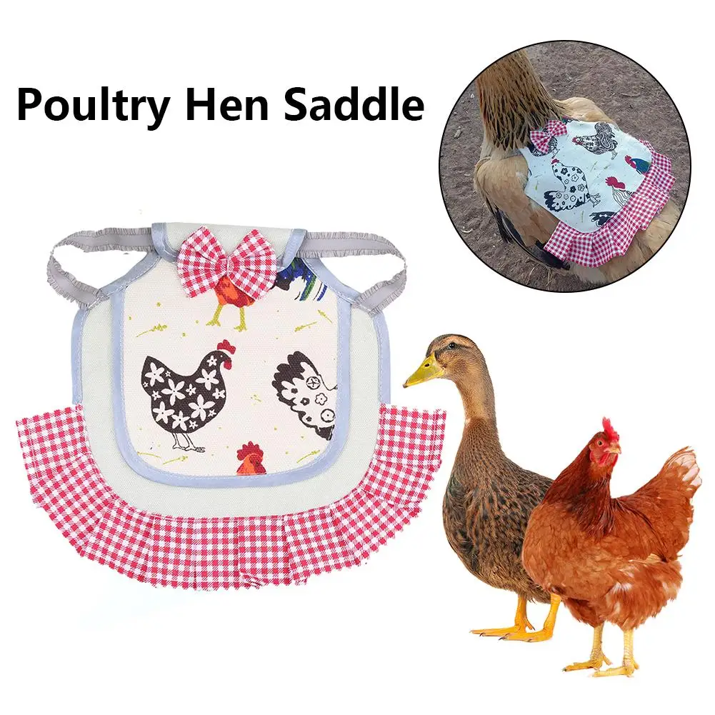 

Pet Clothes Apron Poultry Hen Saddle Apron Feather Protection Holder Chicken Duck Wings Back Protector Pet Apron Clothes